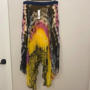 NWT W118 by Walter Baker Asymmetric Abstract Pleated Skirt